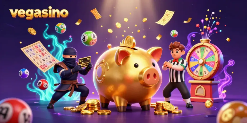 Try your luck at vegasino with vibrant casino elements and action-packed characters.