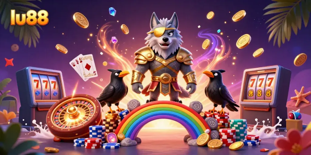 Experience thrilling gameplay with lu88 in a vibrant 3D casino world filled with action and rewards.