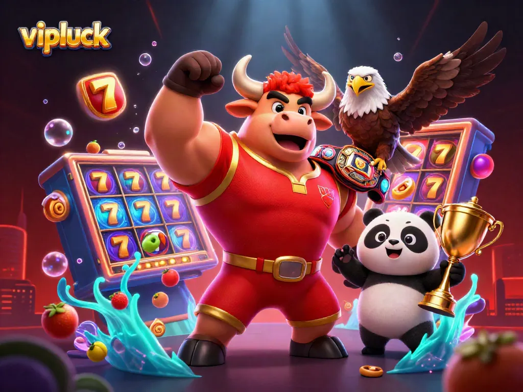 Experience top-tier gaming at vipluck with vibrant slot reels and engaging visuals.