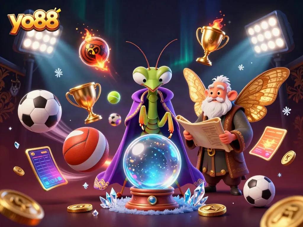 Engage with the thrilling world of yo88, featuring a mystical fortune teller and dynamic gaming elements.