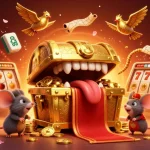 Engaging adventurous scene portraying online gambling Australia with festive casino elements.